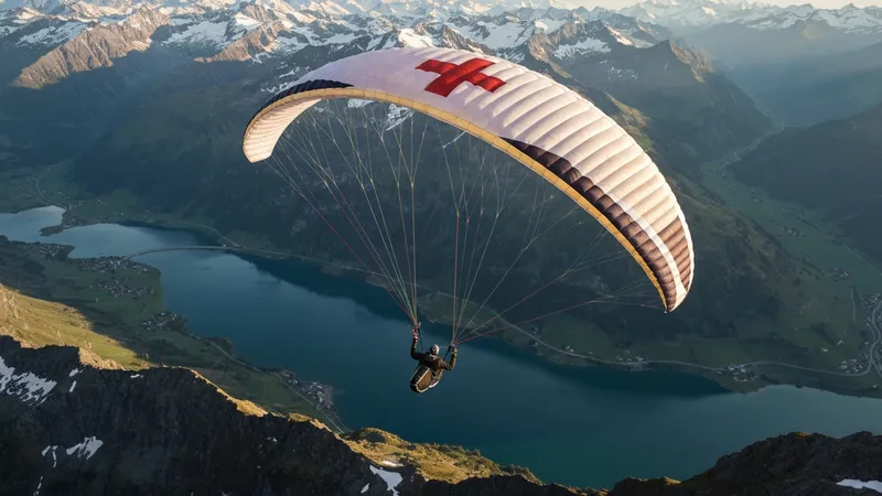 Les beaux paysages du parapente en Suisse