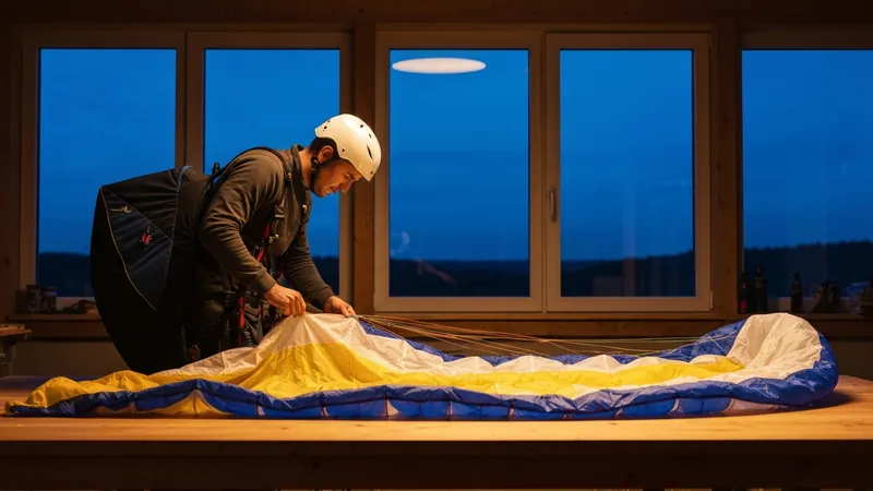 Maintenance de l'équipement de parapente
